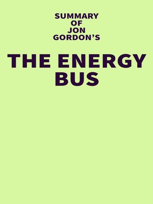 cover image of Summary of Jon Gordon's the Energy Bus